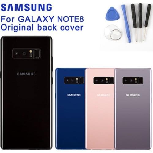 Samsung Original Battery Glass Back Cover Door For Samsung Galaxy Note 8 Note8 N9500 N9508 SM-N950F Rear Housing Phone Cover