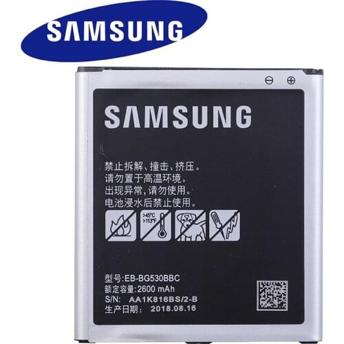 EB-BG530BBC Samsung Original Battery For Galaxy Grand Prime G530 G531 G5308W J3(2016) J3(2018) J320 On5 j327 EB-BG531BBE 2600mAh