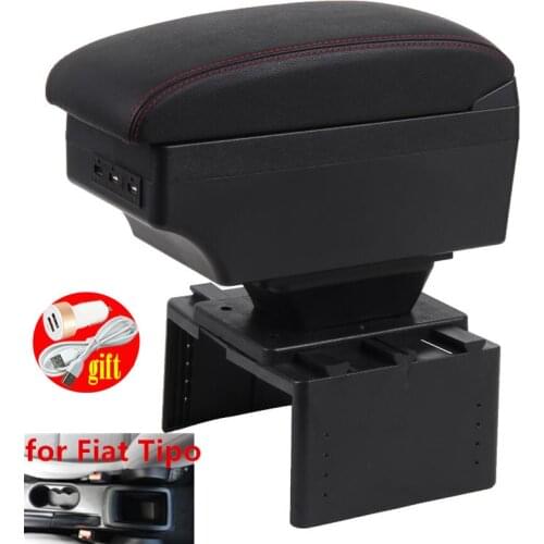 For Fiat Tipo Armrest Box Universal Car Central Armrest Storage Box modification accessories