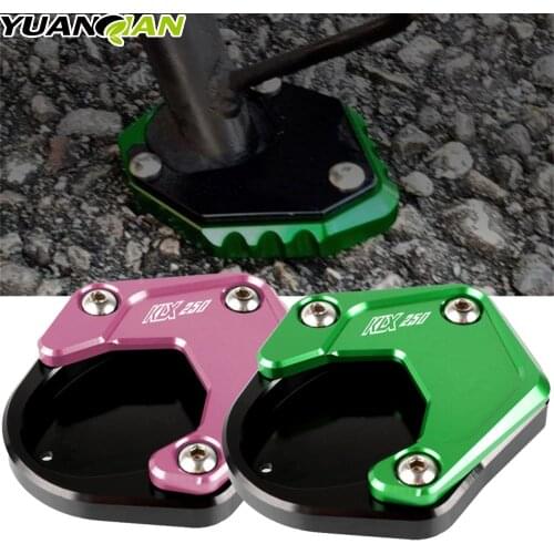 For kawasaki KLX250 KLX 250 2009-2016 ninja400 Z 400 Motorcycle Foot Side Stand Pad Plate Kickstand Enlarger Support Extension