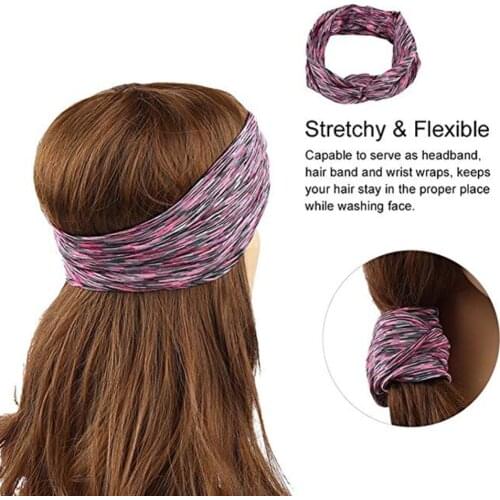 Fitness Headband Criss Cross Hair Band Stretchy Headwraps Yoga Sweatband Running Sports Hairband Women Yoga Accessories 6 Colors