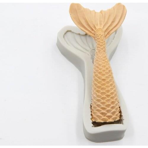 Silicone Mermaid Tail Shape Fondant Cake Decoration Silicone Mold DIY Chocolate Candy Silicone Moulds