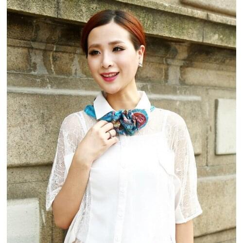 Gorgeous silk multipurpose womens square SCARF scarves handbag accessorry #4039