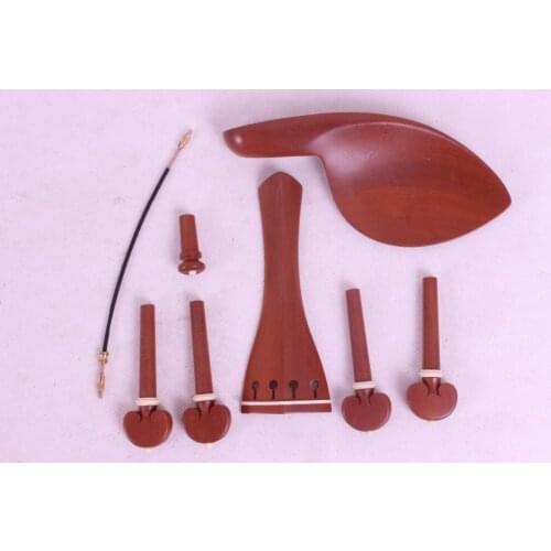 High quality 1set carving Jujube wood violin 4/4 part , decoration