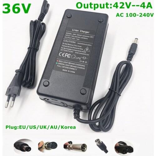 36V E-bike Li-ion Battery Charger Output 42V4A Charger for Electric Bike Lithium Battey High Quality Strong with Cooling fan