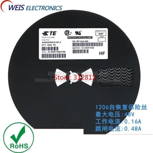 20PCS NANOSMDC016F-2 1206 0.16A 48V SMD FUSE PPTC resettable fuses safety tube original ROHS Free shipping D