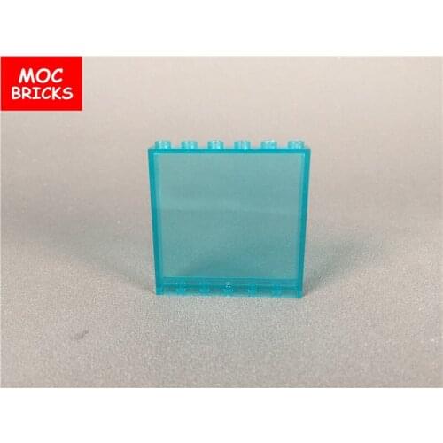 20pcs\lot Paneele Fenster Element - 1x5x6 Transparent Klar - 59349 rebrickable building blocks toys bricks creators kids gifts