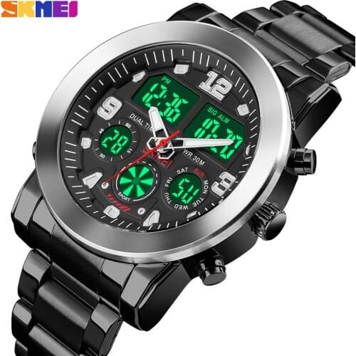 2020 Top Brand SKMEI Luxury New Fashion Mens Watches with Stainless Steel Sports Chronograph Quartz Watch Men Relogio Masculino