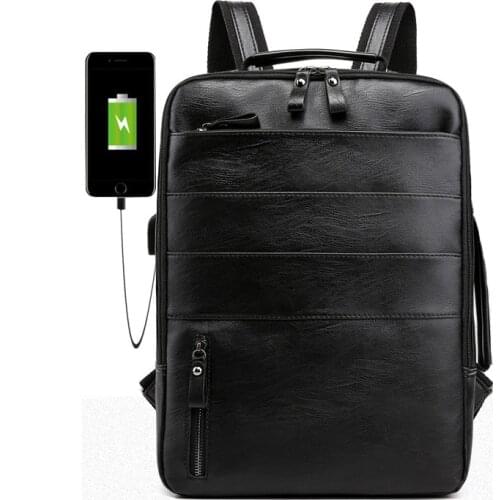 2020 Men Backpack Multifunctional Backpack Travel Bag Computer Bag High Quality pu Backpack