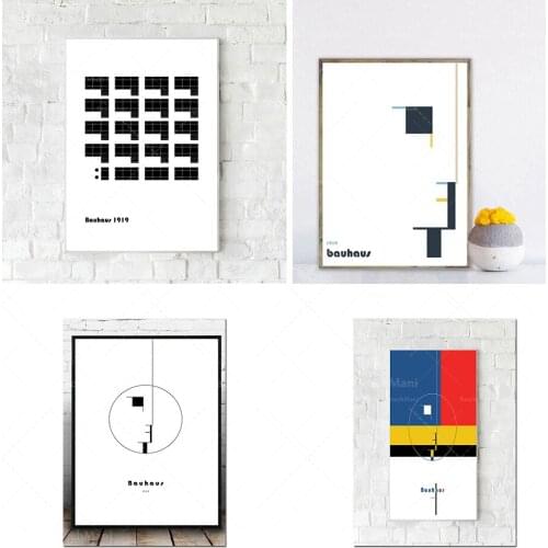 Affiche bauhaus. Impression printing. Simple Scandinavian style. Idéecadeau. Impriméde style nordique