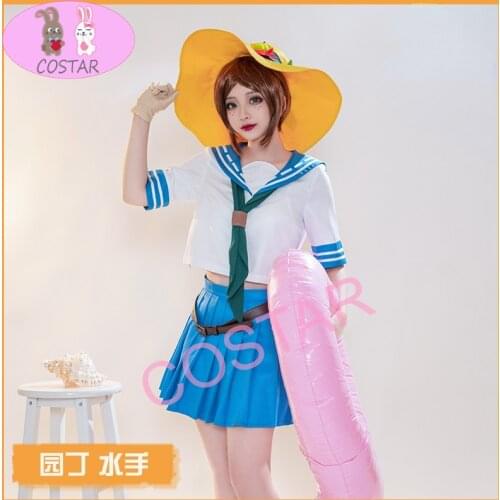 Anime! Identity V Emma Woods Sailor Suit Lovely Uniform Cosplay Costume Halloween Party Role Play Daily Clothing For Women NEW