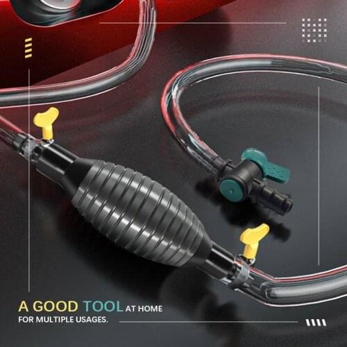 Car Fuel Tank Sucker Oil Transfer Car Fuel Pump Petrol Diesel Liquid Manual Pump Syphon Fuel Saver Car Fuel Gas Pump Gasoline Pu
