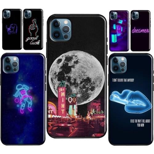 Neon Light Aesthetic Art For iPhone 12 mini Pro Max Case For iPhone 11 Pro Max SE 2020 XR X XS 6S 7 8 Plus Cover