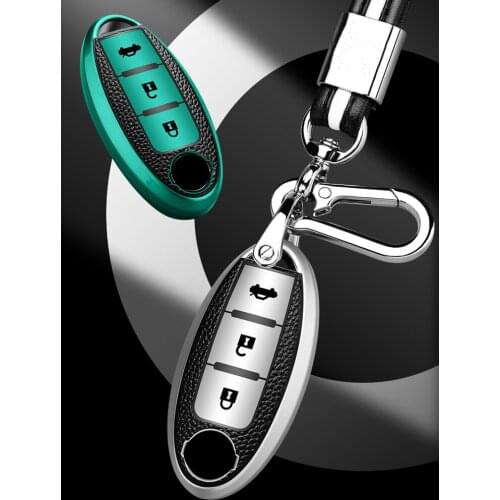Leather TPU Car Remote Key Case Cover Shell For Nissan Qashqai Juke J10 J11 X-Trail T32 T31 Kicks Tiida Pathfinder Note infiniti