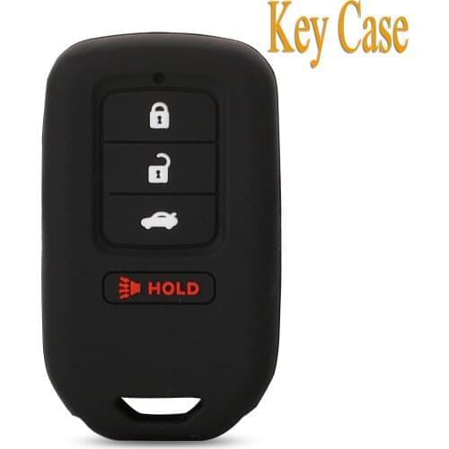 Kutery 4 Buttons Remote Car Key Cover Case shell protect skin For Honda Accord EX EXL Civic Crv Hrv Pilot Ridgeline 2016--2018