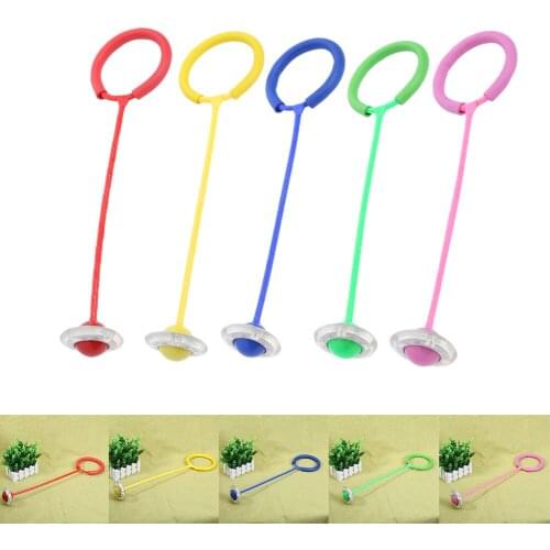 Kids Flash Springenden Ball Children Flashing Jumping Rotating Ball Baby Outdoor Fun Sport Play Toy Foot Force Ankle Skip Toys