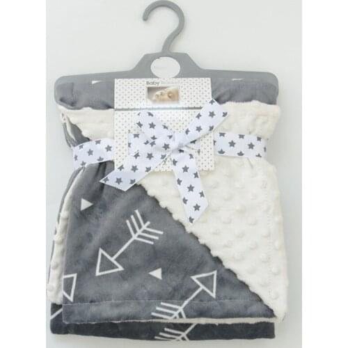 Minky Baby Blanket Flannel Fleece Animal Blanket Infant Swaddle Nap Receiving Stroller Wrap For Newborn Baby Bedding Blankets