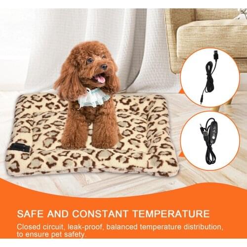 Pet Heating Pad Indoor Dog Temperature Adjustable Heating Mat Electric Heating Pad Blanket Cat Dog Winter Warmer Pad