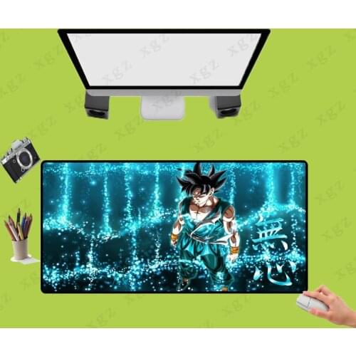XGZ Large Size Gaming Mouse Pad Black Lock Edge Anime Handsome Boy Laptop PC Table Mat Rubber Non-slip Universal Type