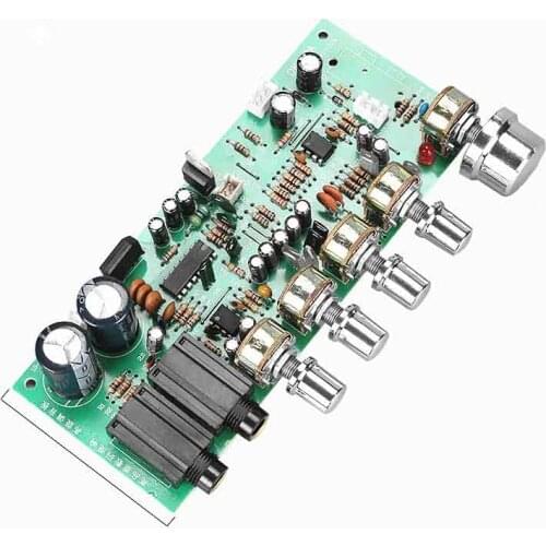 KYYSLB Op Amp TL074 Dual AC12~15V Reverb Amplifier Front Tone Board Preamp PT2399 Can Be Connected To 5V Bluetooth Tuning Board