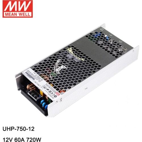 MEAN WELL UHP-750-12 720W 12V Switching Power Supply 110V/220V AC to 12V DC 60A Meanwell slim type with PFC PSU Transformer SMPS