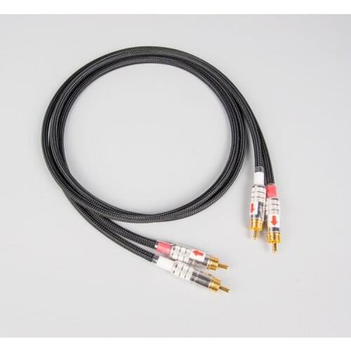 Golden ratio high-purity OFC copper 2x21AWG analog signal cable /Audio cable