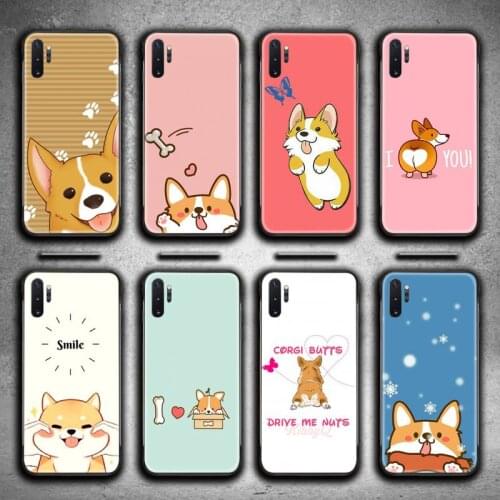 Cute Corgi Cartoon Dog Phone Case For Samsung Galaxy Note20 ultra 7 8 9 10 Plus lite M51 M21 M31 J8 2018 Prime