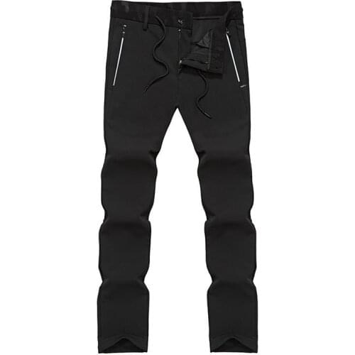 Male autumn waterproof breathable outdoor climbing elastic casual quick-drying pants