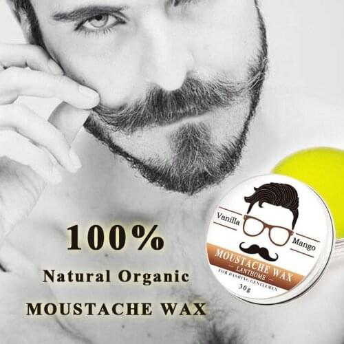 Men Softener Beeswax Natural Conditioning Moustache Aftershave Beard Styling Wax Balm Hair Beard Products Conditioner