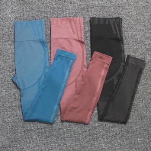 2020 Newest Women Fitness Seamless Leggings High Waist Gym Leggings Sport Push Up Running Yoga Pants Women Geo Seamless Leggings