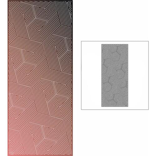 New Slim Dotted Maze Background Plate 2021 Metal Cutting Dies for DIY Scrapbooking and Card Making Embossing Craft No Stamps