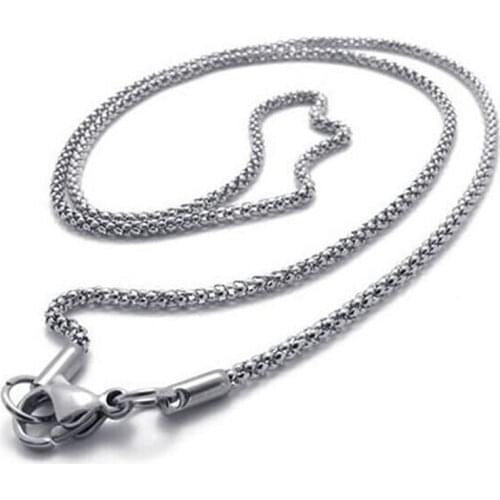 Stainless steel necklace Corn Steel mens long chain 2020 woman Accessories Simple chocker fashion jewerly on the neck jewelry