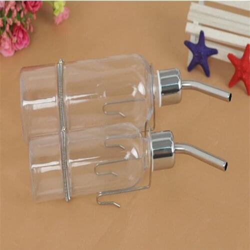 Water Feeder Bottle Dispenser Hanging Drinking Fountain For Pet Small Animal Squirrel Rabbit Hamster Drinking Head Pipe Fountain