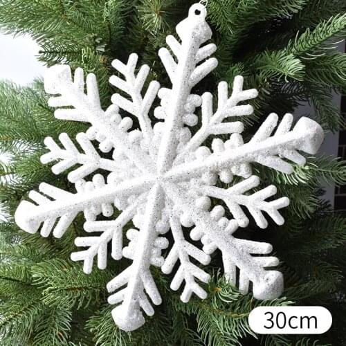 Ice and Snow Festival Decoration Pendant Christmas Decoration 20-30CM White Snowflake Pendant