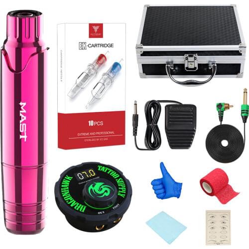 Professional Permanent Makeup Eyeliner Tools Tattoo Machine Pen Style Kits Mini Power Supply for Tattoo Artist