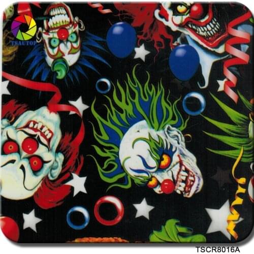 ROYAL TSAUTOP Size 1m x 10m hydro dipping water transfer film water transfer film skull Cool Hydro Dip Patterns WDF8016A