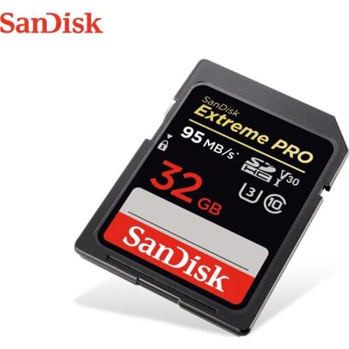 Original SanDisk Extreme PRO SD card 64GB 32GB 16GB 128GB 256GB SDHC SDXC UHS-I High Speed Memory Card 633X Class 10 95MB/s