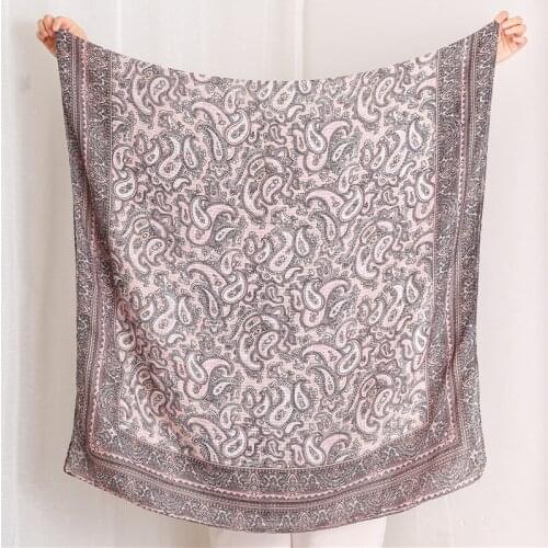 New African Cashew Floral Cotton Hijab Scarf Maxi Wraps Scarves Headhands Shawls Muslim Long Islamic Spring Summer Print Scarves