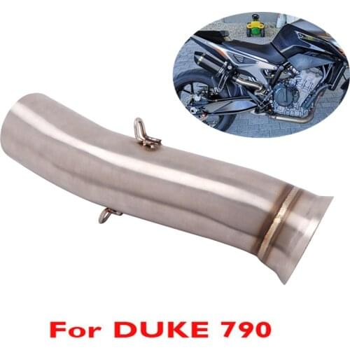 Motorcycle Exhaust System Connect Link Tube Middle Mid Link Tube for KTM DUKE 790 Slip on 51mm Exhaust Pipe