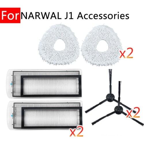 Sweeping Robot Vacuum Cleaner Household Accessories For Cloud Whale J1 Spare Parts Hepa Filter Mop Rags Side Brush Replaceable