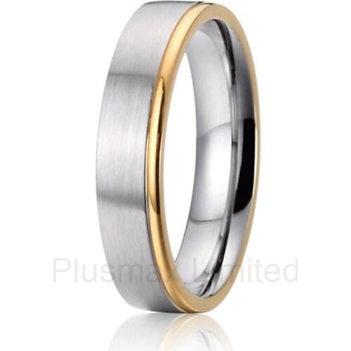 High quality Titanium romance and the promise of a happy future together men gift wedding band rings