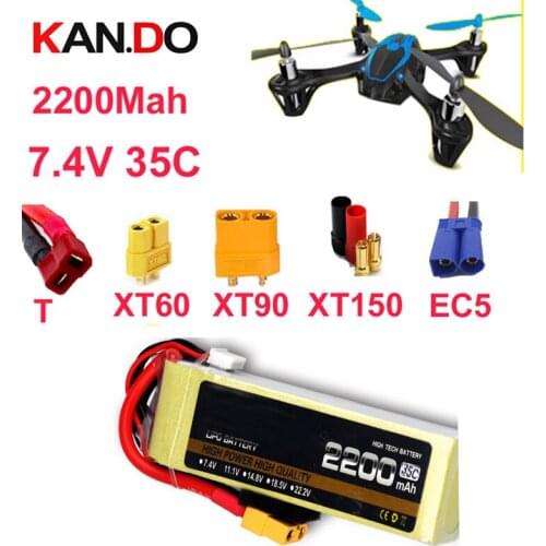 High rate LIPO battery 2s 35c 7.4v 2200mah drone aircraft li-poly battery 35C low resistance rechargeable fpv battery