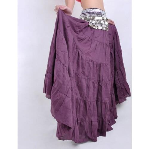 2021 New BQ013 Big Pleated Design Belly Dance Skirt Women Latin Dance Skirt Performance Costume Modern Dancing Dress