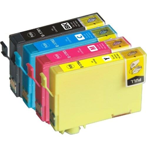 10PK(4BK+2C+2M+2Y) Compatible T1701-T1704 ink Cartridge For Epson XP-33 XP-103 XP-203 XP-207 XP-406 XP-413 inkjet printer