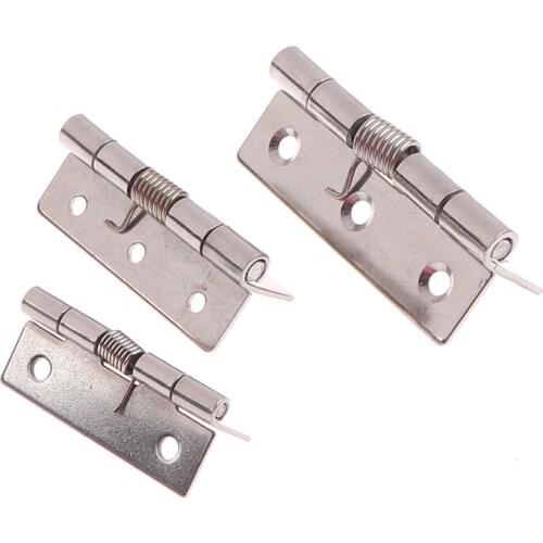 2/2.5/3 Inch Stainless Steel Self-Closing Corner Spring Draw Door Hinge Hardware And Furniture Mini Micro Hinge