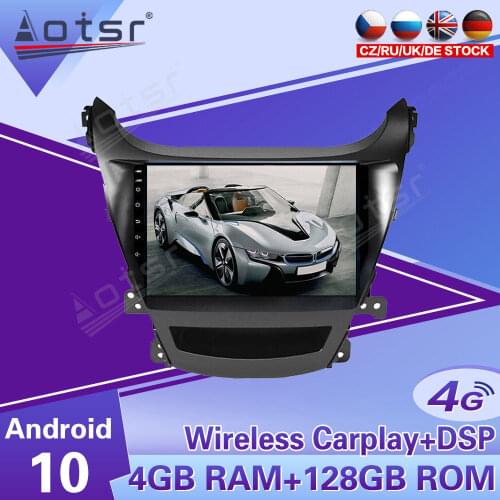 2 Din IPS Screen Android 10.0 DSP Car multimedia Player For Hyundai Elantra 2014 2015 2016 GPS Navi Audio Radio stereo head unit
