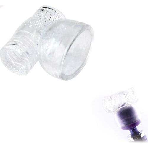 Transparent Big AV Wand Headgear Vibrators Caps for Male Sex Toys Magic Wand Head Accessories Body Massage Adult Sex Products