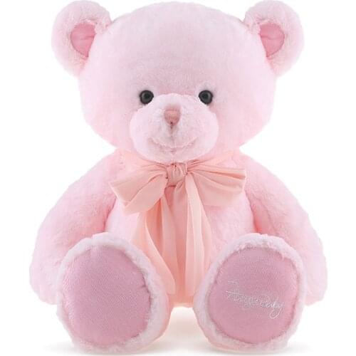 1PC 80cm Big Teddy Bear Plush Toy Lovely Huge Stuffed Soft Bowknot Bears Doll Kids Toy Birthday Gift for Girlfriend High Quality