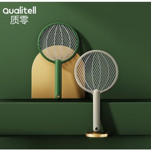 Qualitell Household 2 in 1 Electric Mosquito Swatter 500mAh USB Rechargeable Fly Bug Zapper Racket Kills Mosquitoes Trap