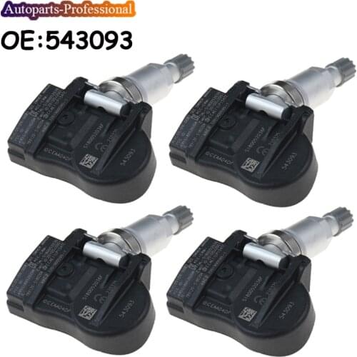 4 PCS Car TPMS Tire Pressure Sensor For Citroen C4 C5 C6 C8 For Peu-geot 508 607 543093 5430T4 9673198580 9656822980 9634866180